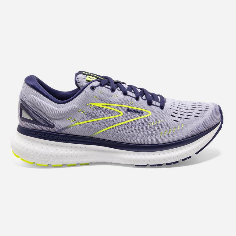 Brooks Glycerin 19 Road Løpesko Dame Outlet - Lavendel Lilla/Blå - Norge (OLH839240)